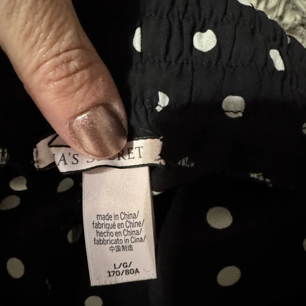Polka Dot Women's Flowy Pants - Picture 4 of 5